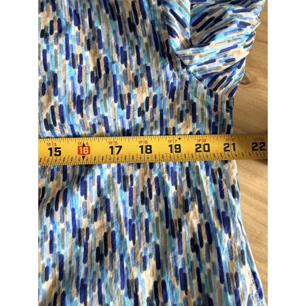 BUGATCHI Classic Fit Shirt Blue Black Abstract Print Button Up Long Sleeve Mens - Picture 5 of 5